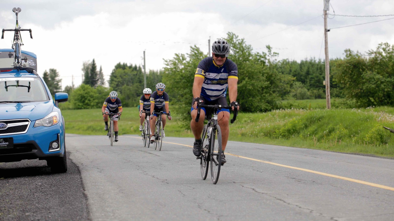 La grêle, le vent, la pluie : rien n'arrête les cyclistes du Défi Tour de Beauce 2017