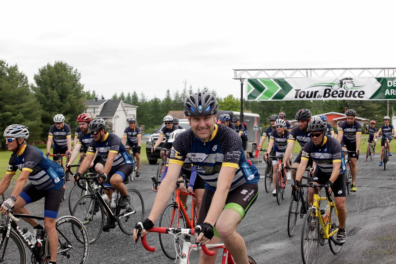 La grêle, le vent, la pluie : rien n'arrête les cyclistes du Défi Tour de Beauce 2017