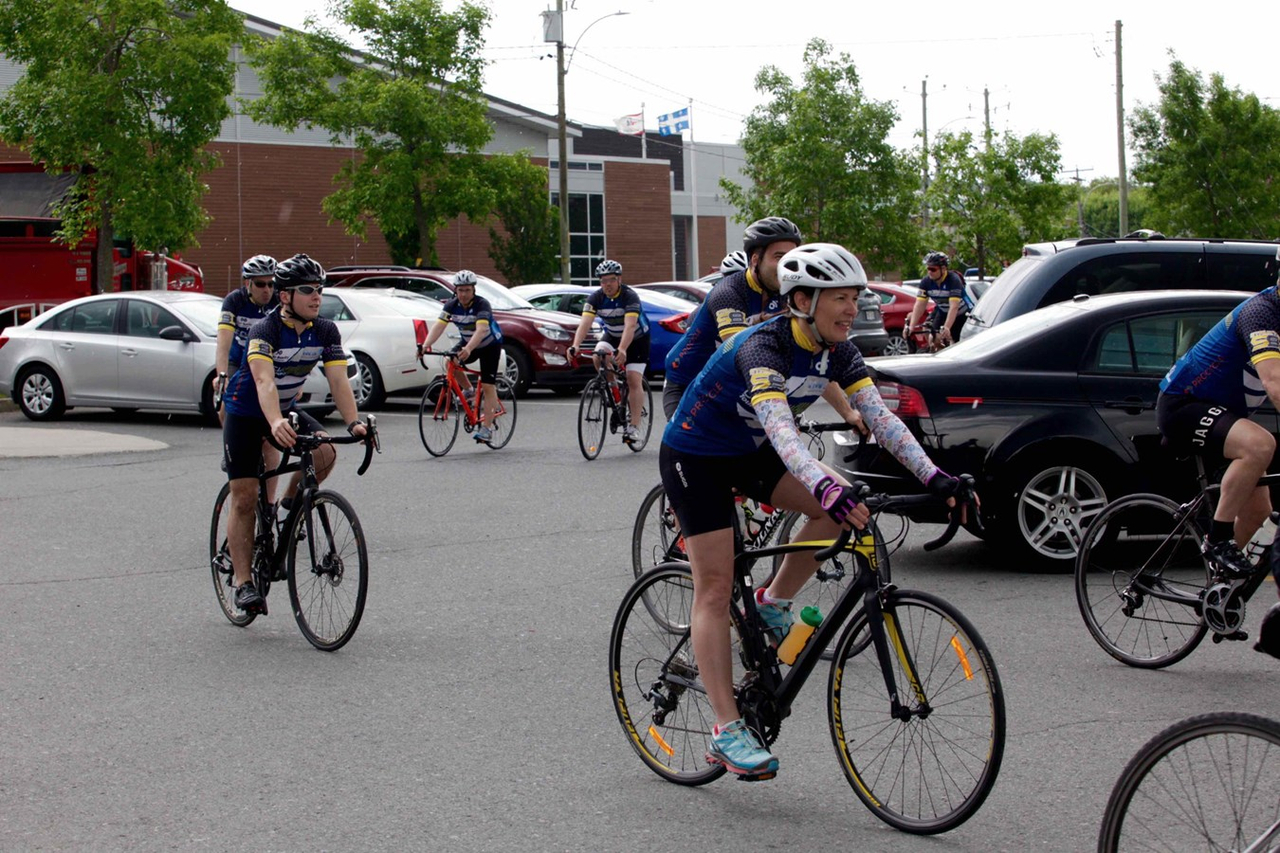 La grêle, le vent, la pluie : rien n'arrête les cyclistes du Défi Tour de Beauce 2017
