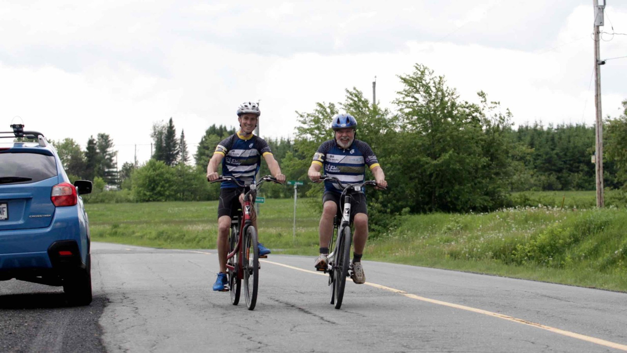 La grêle, le vent, la pluie : rien n'arrête les cyclistes du Défi Tour de Beauce 2017