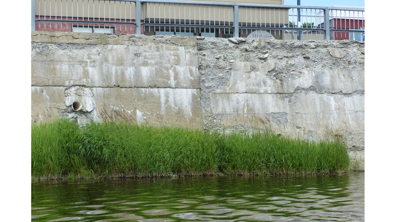 L'état du mur de soutènement de la Promenade Redmond à Saint-Georges en date du vendredi 14 juillet 2017.