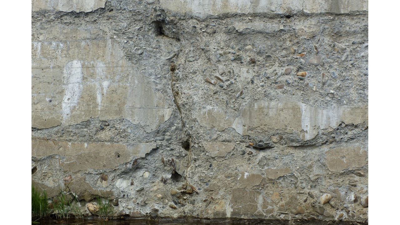 L'état du mur de soutènement de la Promenade Redmond à Saint-Georges en date du vendredi 14 juillet 2017.