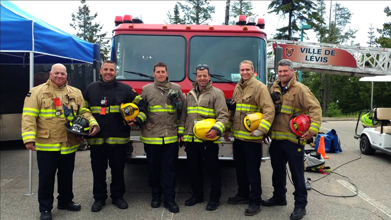 Des pompiers de la Beauce en service au rassemblement du G7
