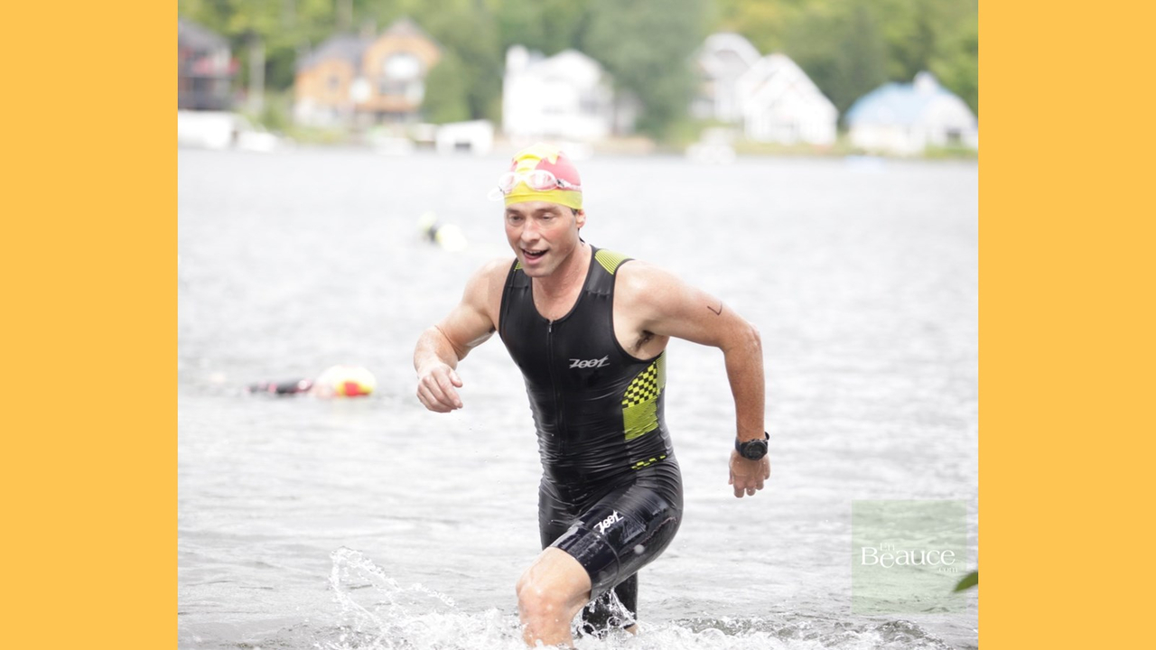 EN IMAGES : le triathlon du Lac-Poulin (partie nage)