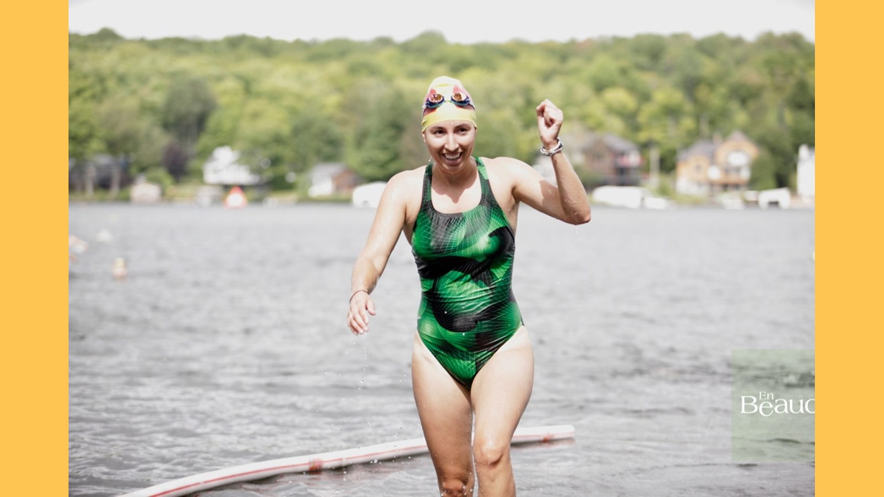 EN IMAGES : le triathlon du Lac-Poulin (partie nage)