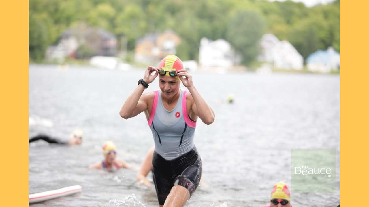 EN IMAGES : le triathlon du Lac-Poulin (partie nage)