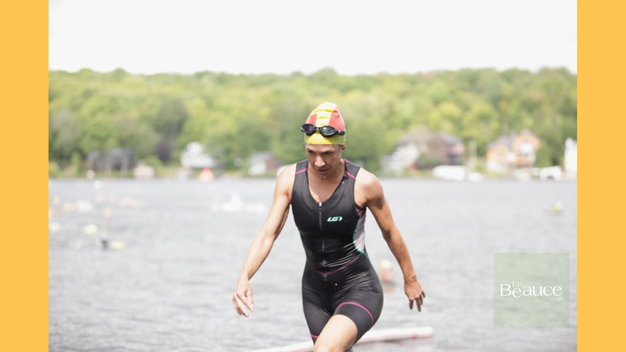 EN IMAGES : le triathlon du Lac-Poulin (partie nage)