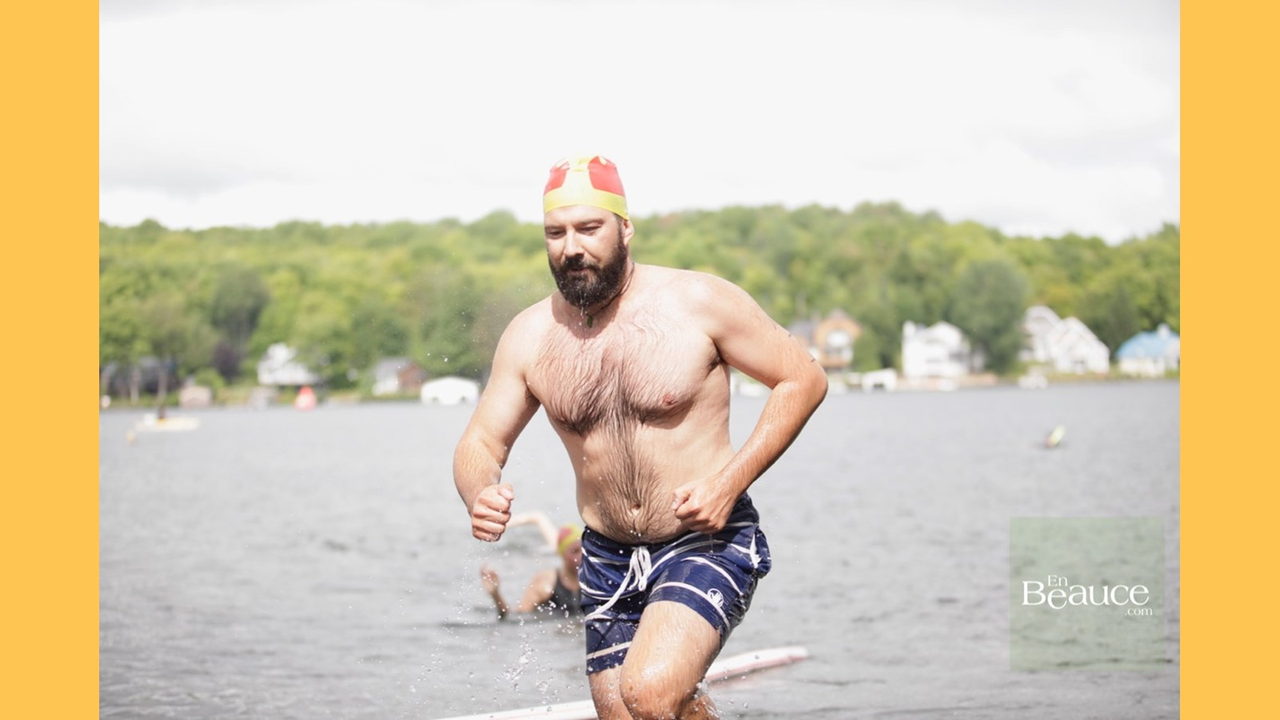 EN IMAGES : le triathlon du Lac-Poulin (partie nage)