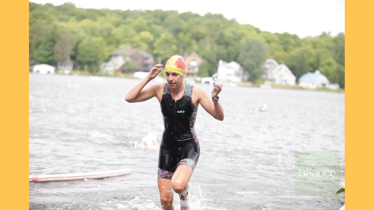 EN IMAGES : le triathlon du Lac-Poulin (partie nage)