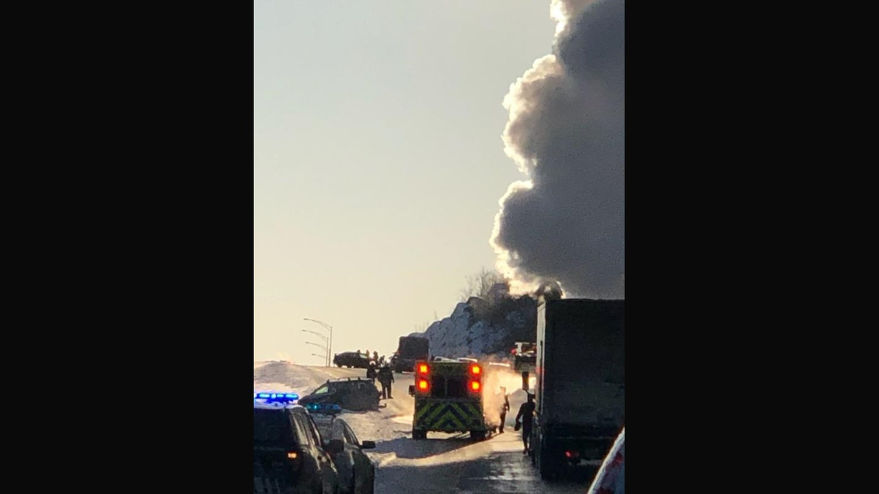 Carambolage sur la route 73 impliquant plusieurs véhicules