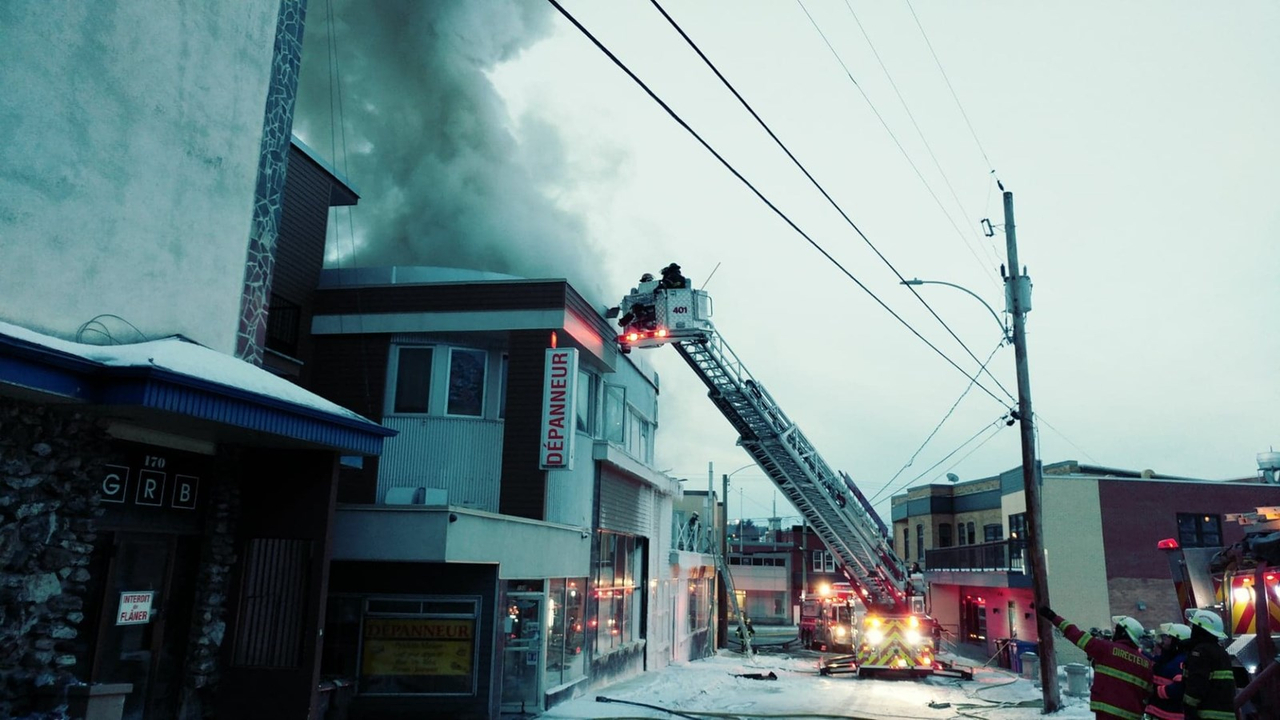 Incendie dans la 120e Rue à Saint-Georges
