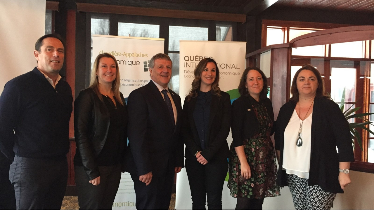 De gauche à droite sur la photo : M. Éric Gerbier, Mme Marlène Bisson, M. Gaétan Vachon, Mme Clara Sabourin, Mme Marie-Josée Chouinard, Mme Valérie Hardouin.