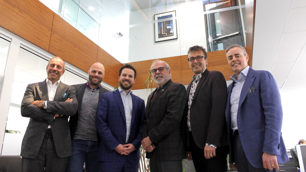 Pierre Pomerleau, Éric Lessard, Jean-Philippe Towner, Claude Morin, Mario Rodrigue et Francis Pomerleau. 