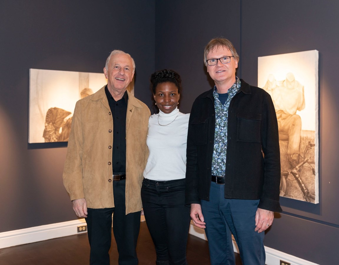 Vernissage de l'exposition « La Sapinière » de Valérie Gilbert