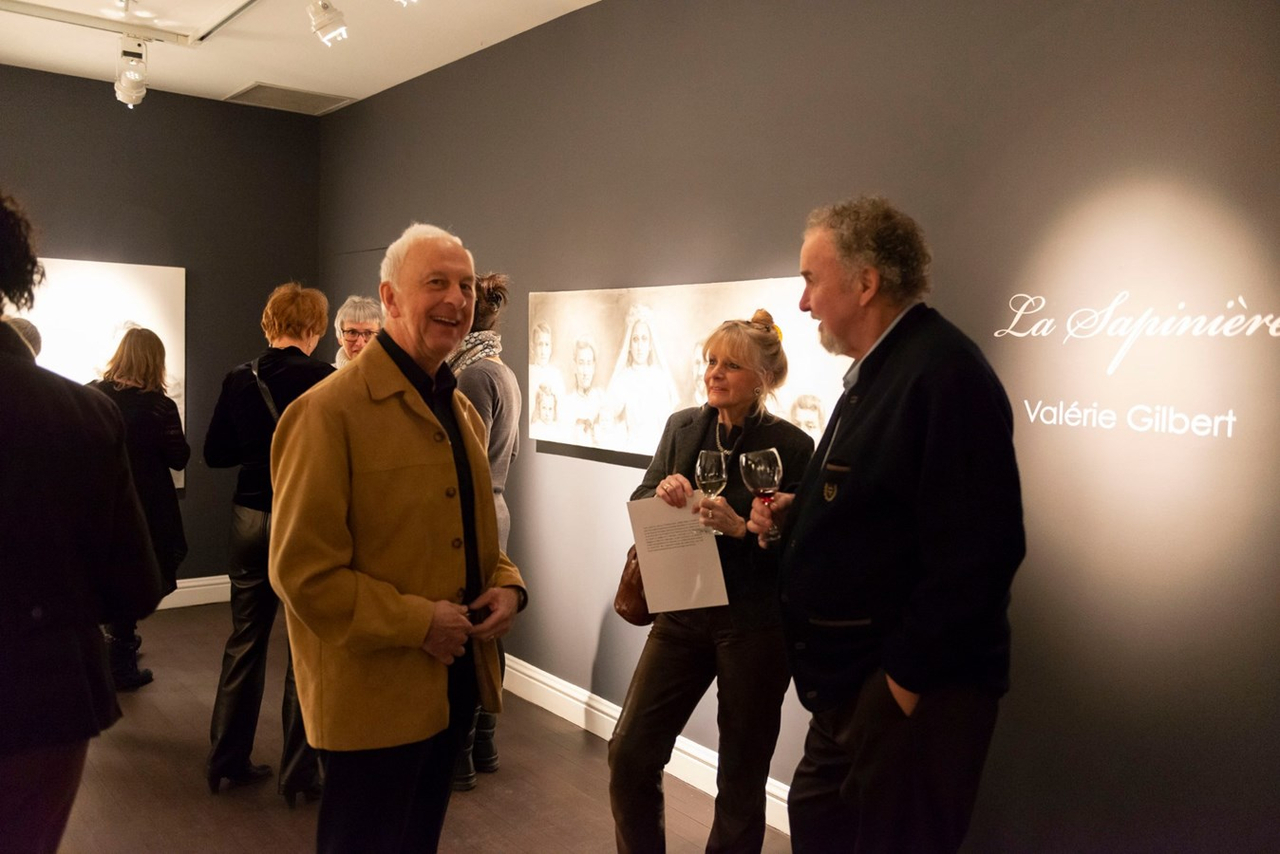 Vernissage de l'exposition « La Sapinière » de Valérie Gilbert