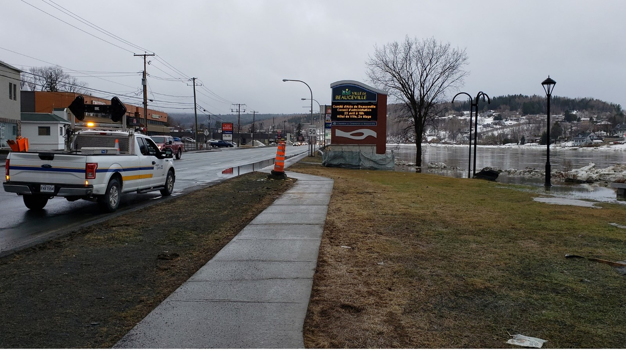 Inondations printanières : Beauceville et St-Joseph le niveau de la rivière en hausse