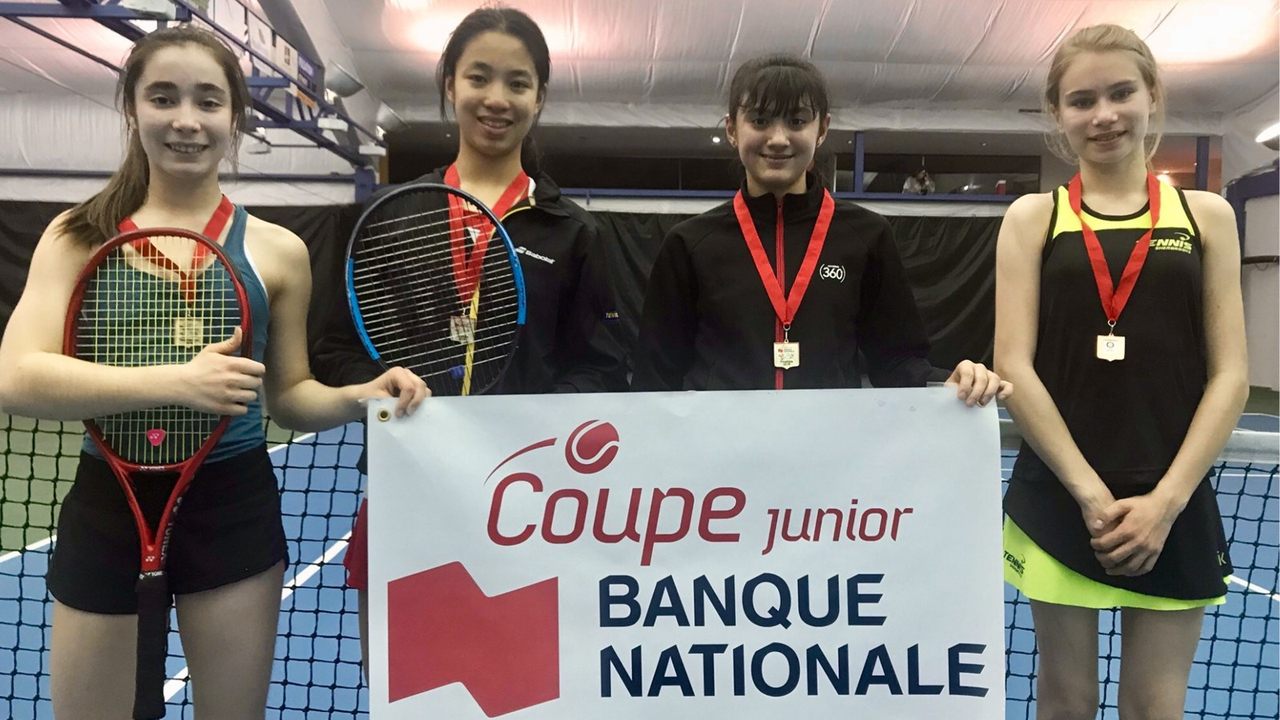 Marilou Côté , Rosalie Carrier-Dulac ,Chloé Routhier et Heidi Cameron