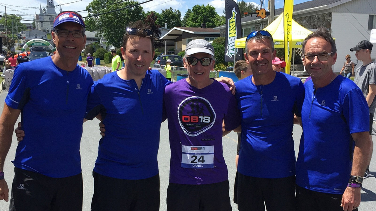 Le comité organisateur du Défi Beauceron 2019 Michel Bernier, Bruno Vaillancourt, Pierre Nolet, Francis Poulin.