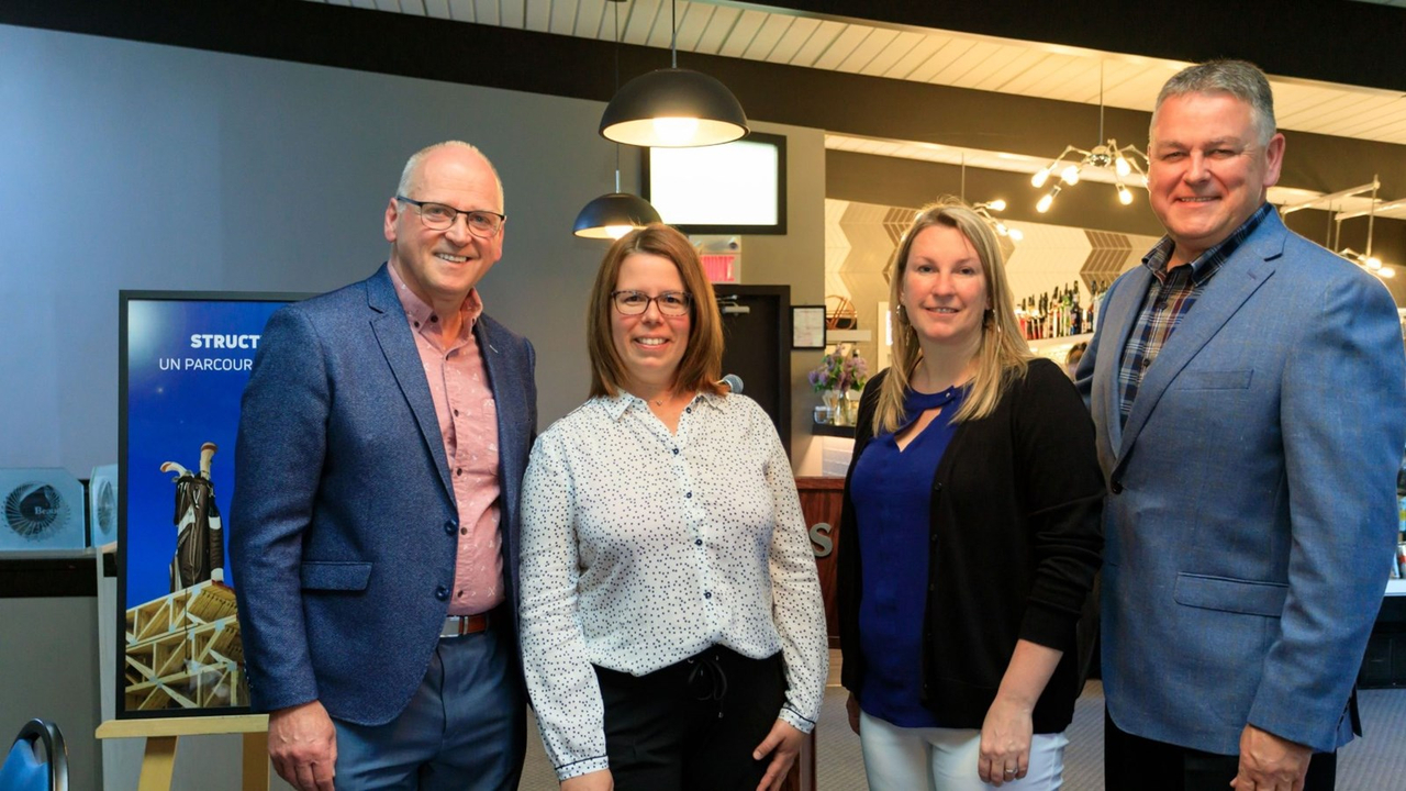 Claude Drouin, Kathy Poulin, Marlène Bisson et Nelson Grenier