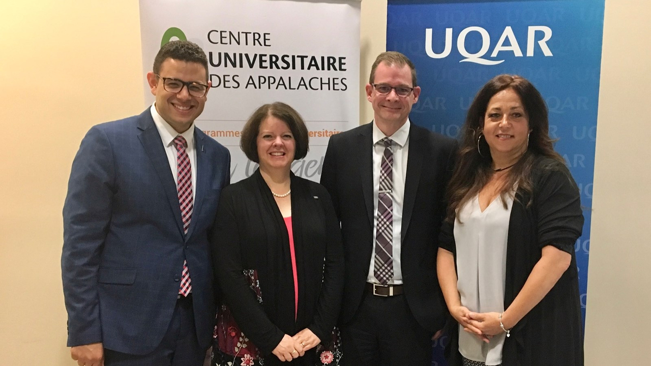 Samuel Poulin, Lucille Laflamme, Patrick Simard et Caroline Bouchard 