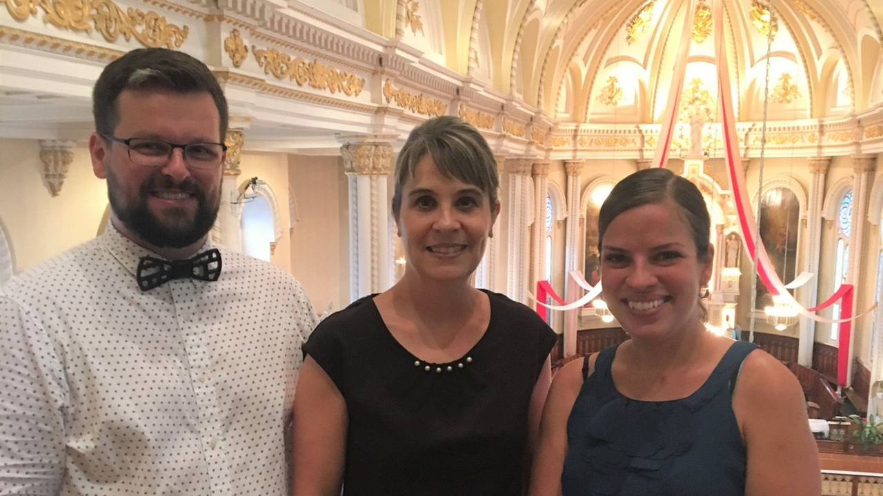 Guillaume St-Gelais, Esther Clément et Hélène Therrien 