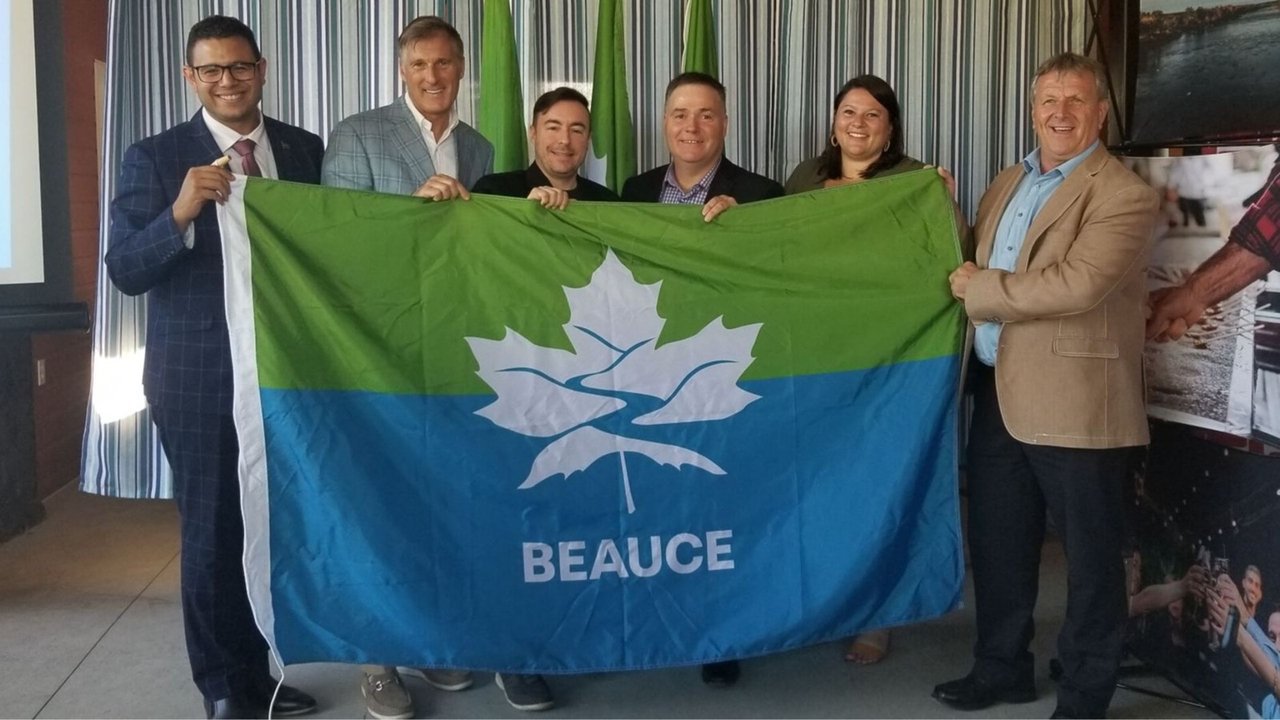 Samuel Poulin, Maxime Bernier, Jonathan Bolduc, Normand Roy, Marie-Émilie Slater Grenon et Gaétan Vachon