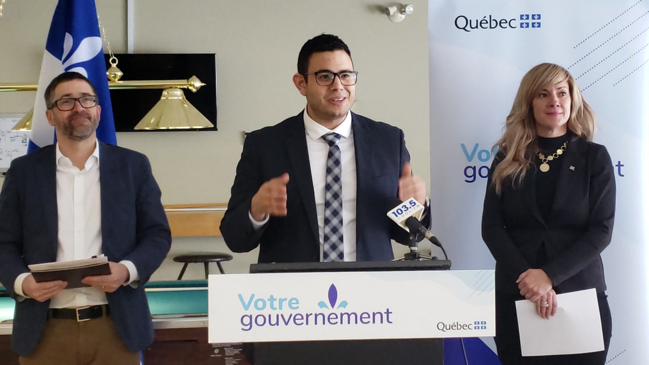 Philippe Jolin, Samuel Poulin et Sonya Cliche