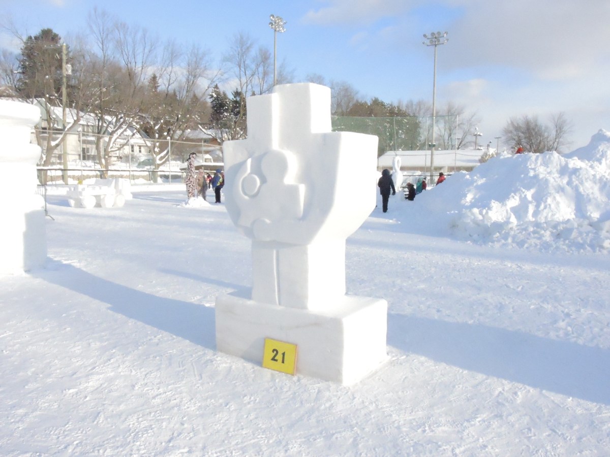 Le froid glacial n'a pas eu raison de l'élan créatif des sculpteurs
