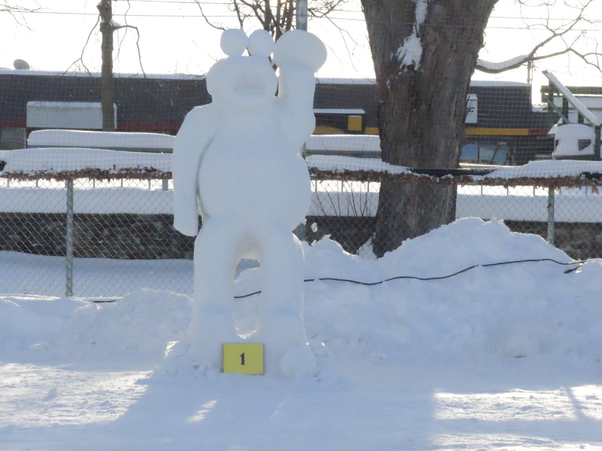 Le froid glacial n'a pas eu raison de l'élan créatif des sculpteurs