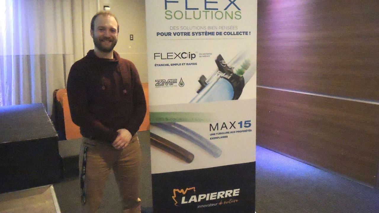 Le conférencier Michaël Cliche, ingénieur forestier et conseiller acéricole au sein de d’APBB Services acéricoles.