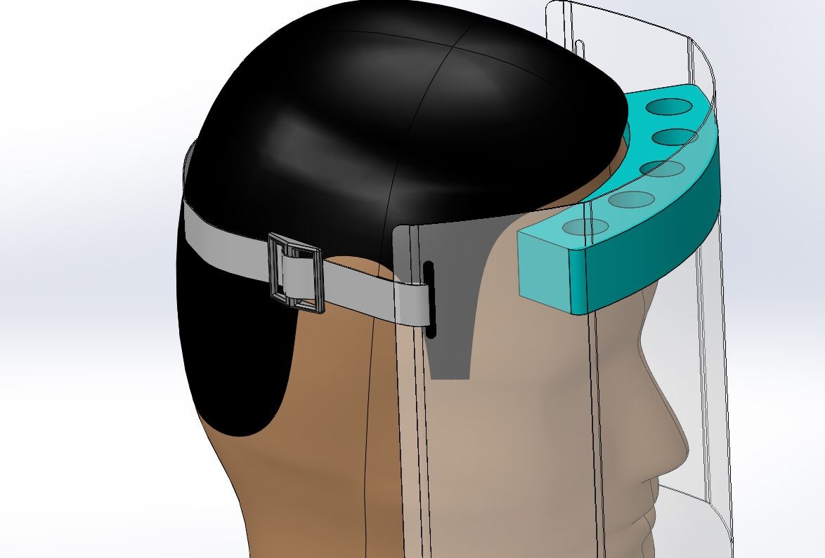 Abritek produit une visière de protection de sa conception