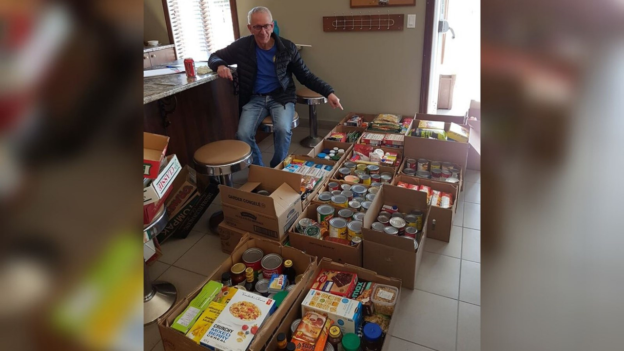 Réjean Paradis a récolté 6000 $ et 267 kg en denrées. 
