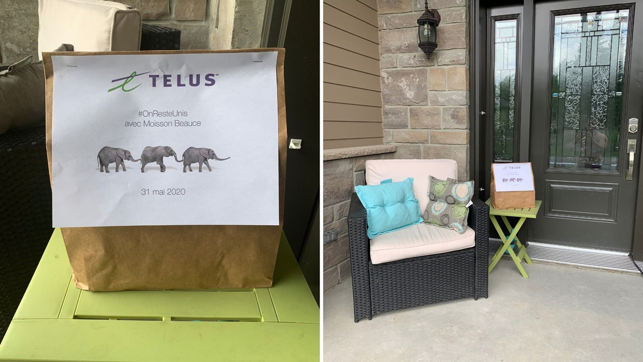 Les bénévoles de Telus viendront récolter les dons. 