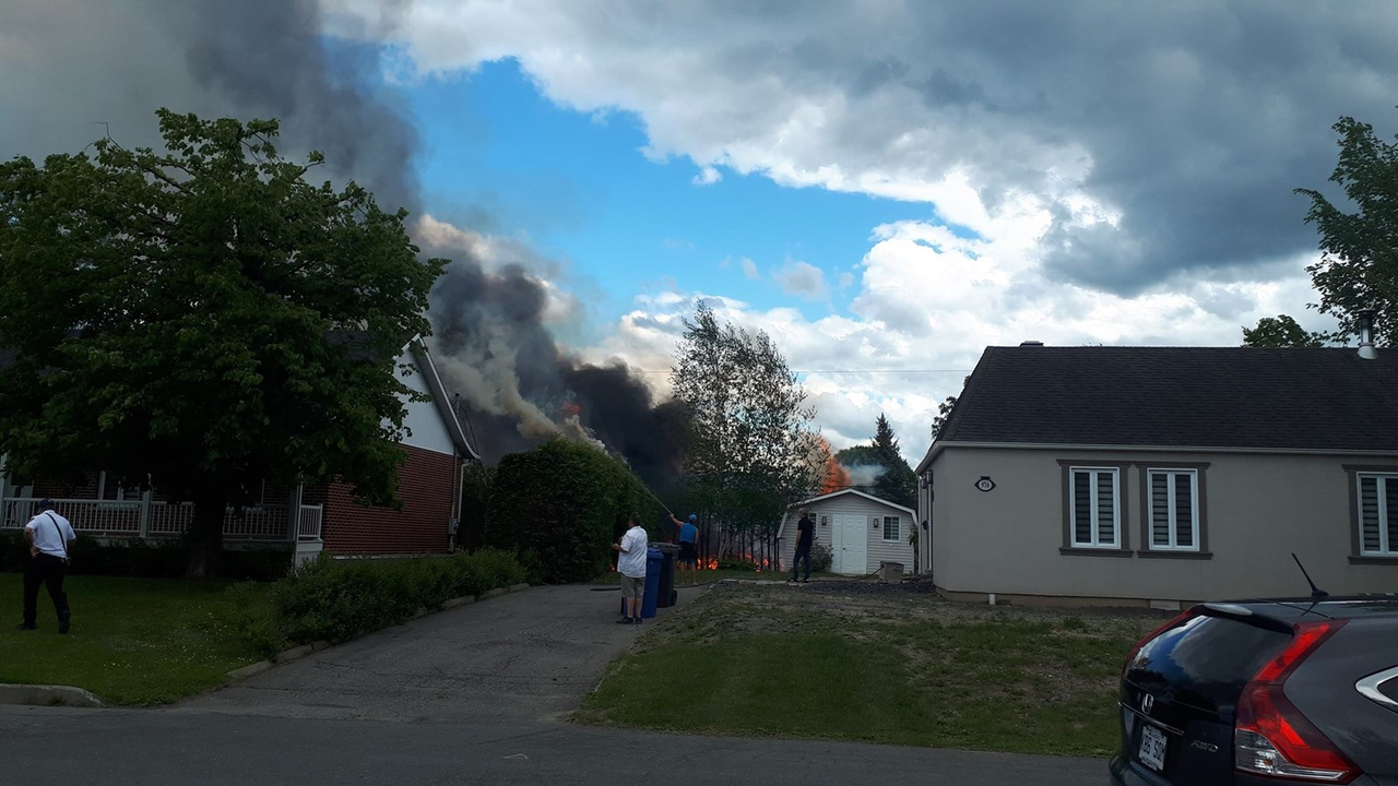 Feu en cours à Saint-Georges