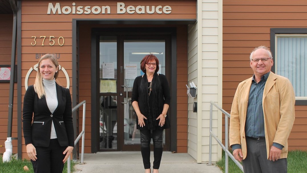 Marie Champagne, Nicole Jacques et Benoit Giraudo 