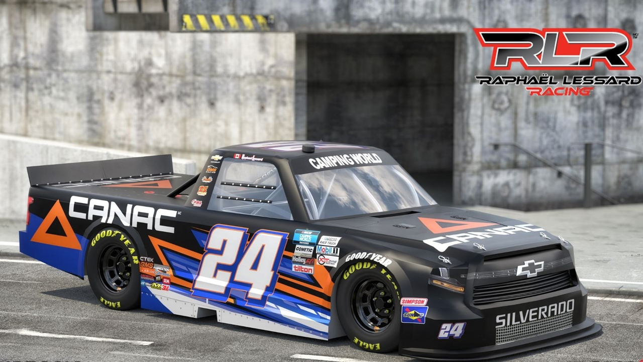 Voici la nouvelle camionnette du pilote Raphaël Lessard