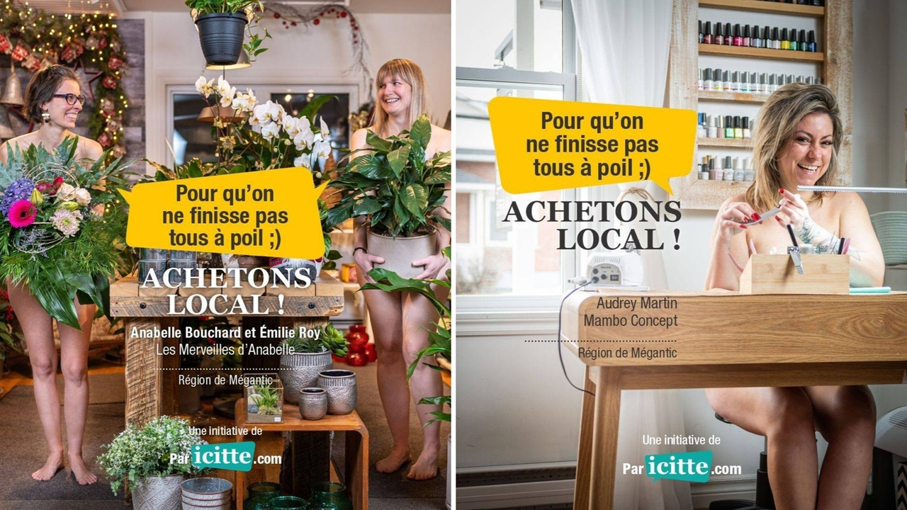 Une campagne bien « dénudée » pour des commerçants de Lac-Mégantic