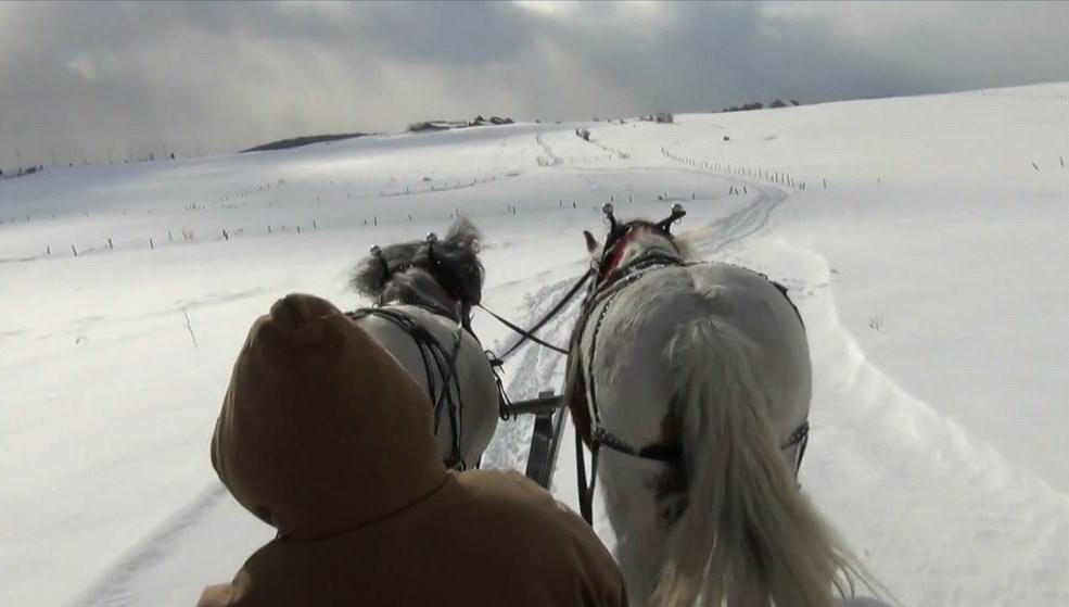 Normand DeLessard présente une balade en Sleigh ride à Saint-Victor