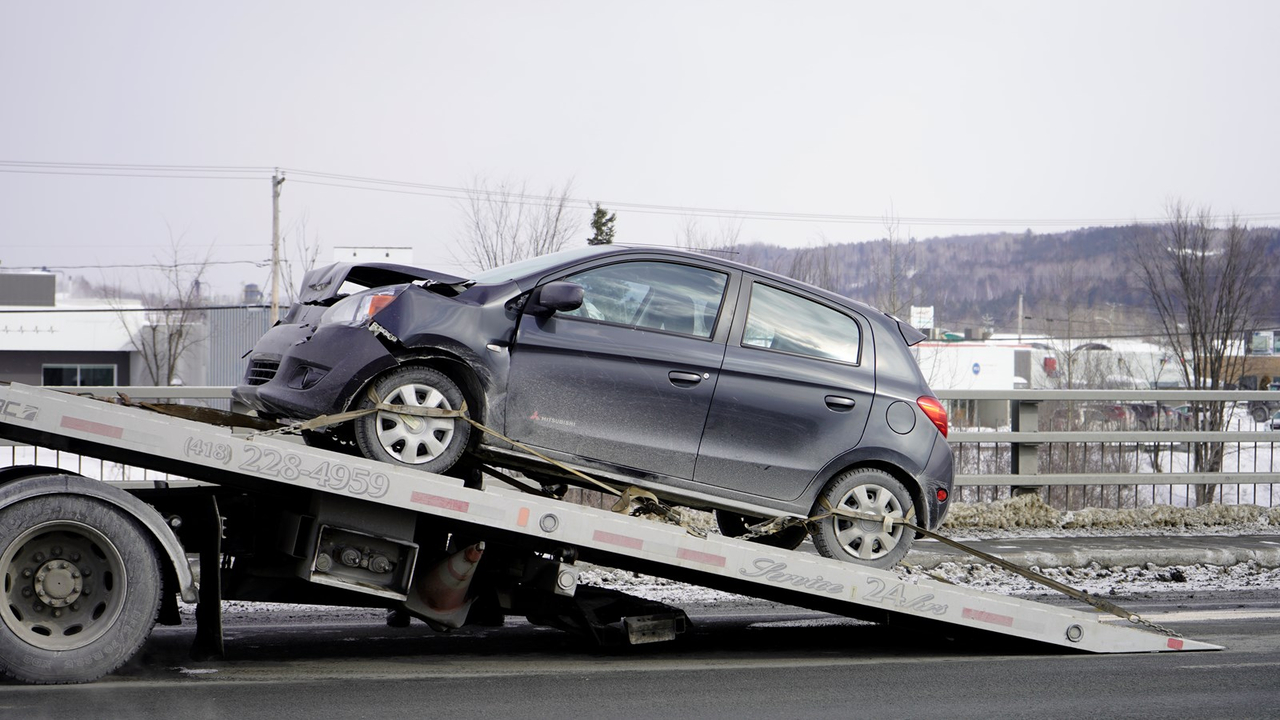 Collision entre deux véhicules sur le Boulevard Lacroix