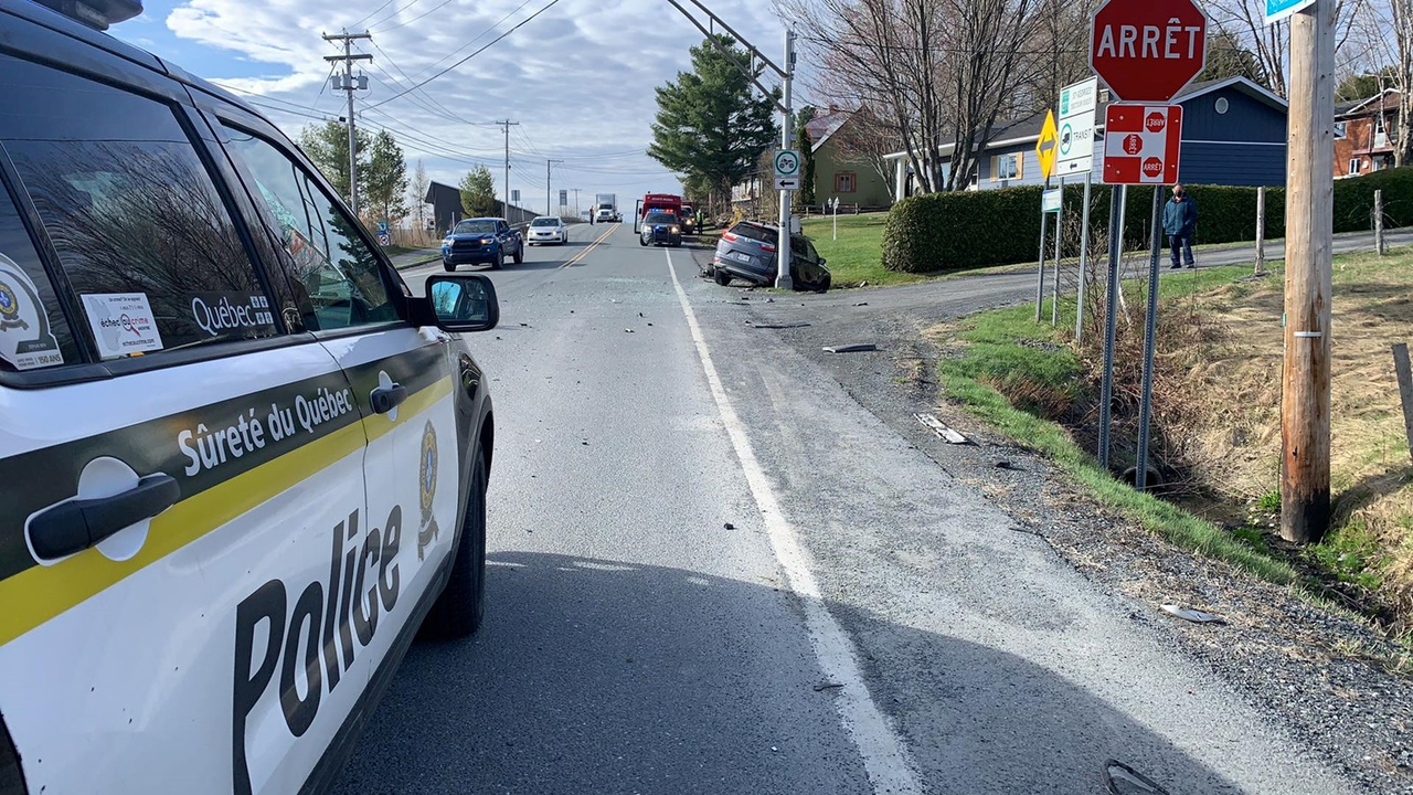 Collision à Notre-Dame-des-Pins