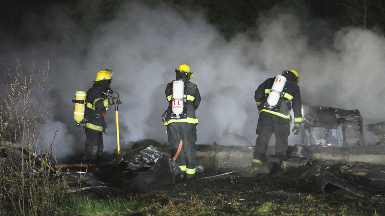 Feu de cabane à sucre à Sainte-Clotilde