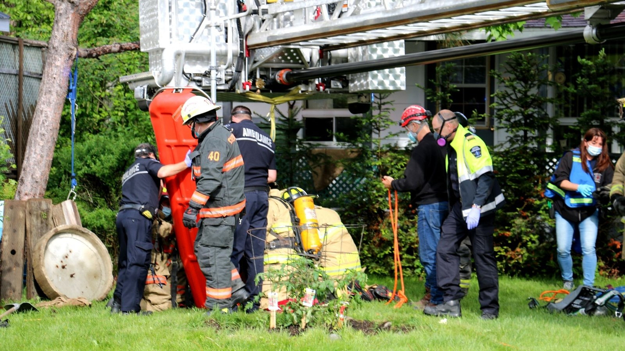 Sauvetage dans une fosse septique à Saint-Martin