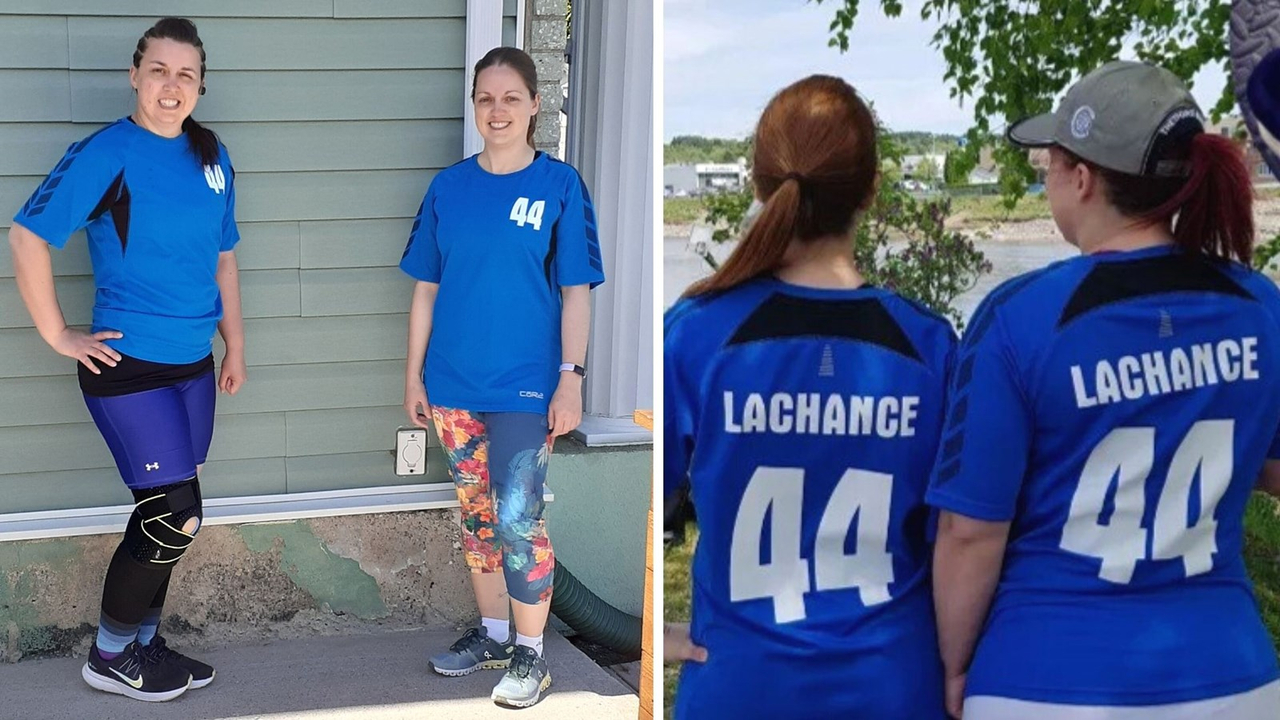 Audrey et Christina Lachance ont couru 10 km pour leur père qui a la maladie