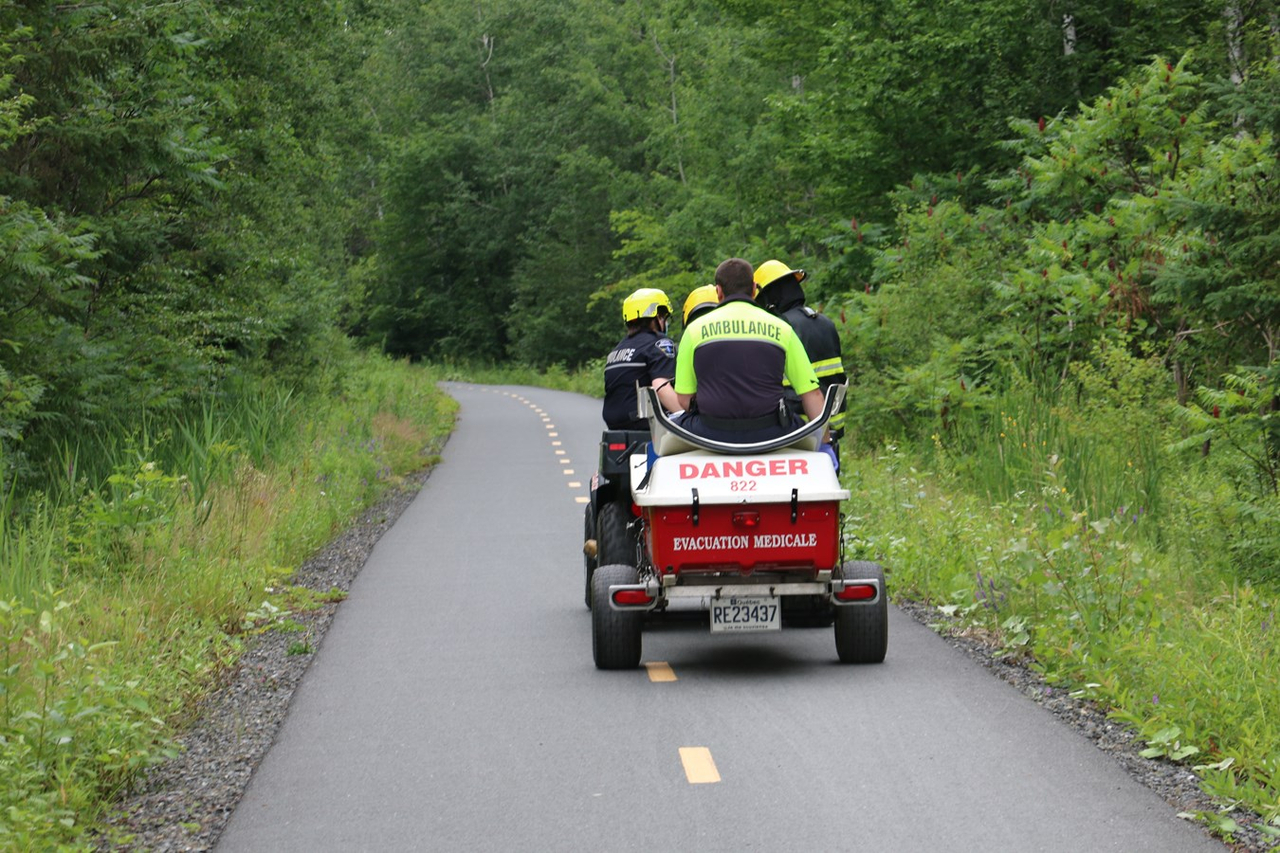 Un cycliste secouru à Beauceville
