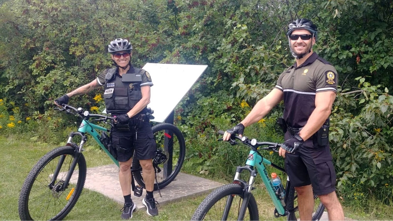 La Sûreté du Québec fait aussi de la prévention à vélo