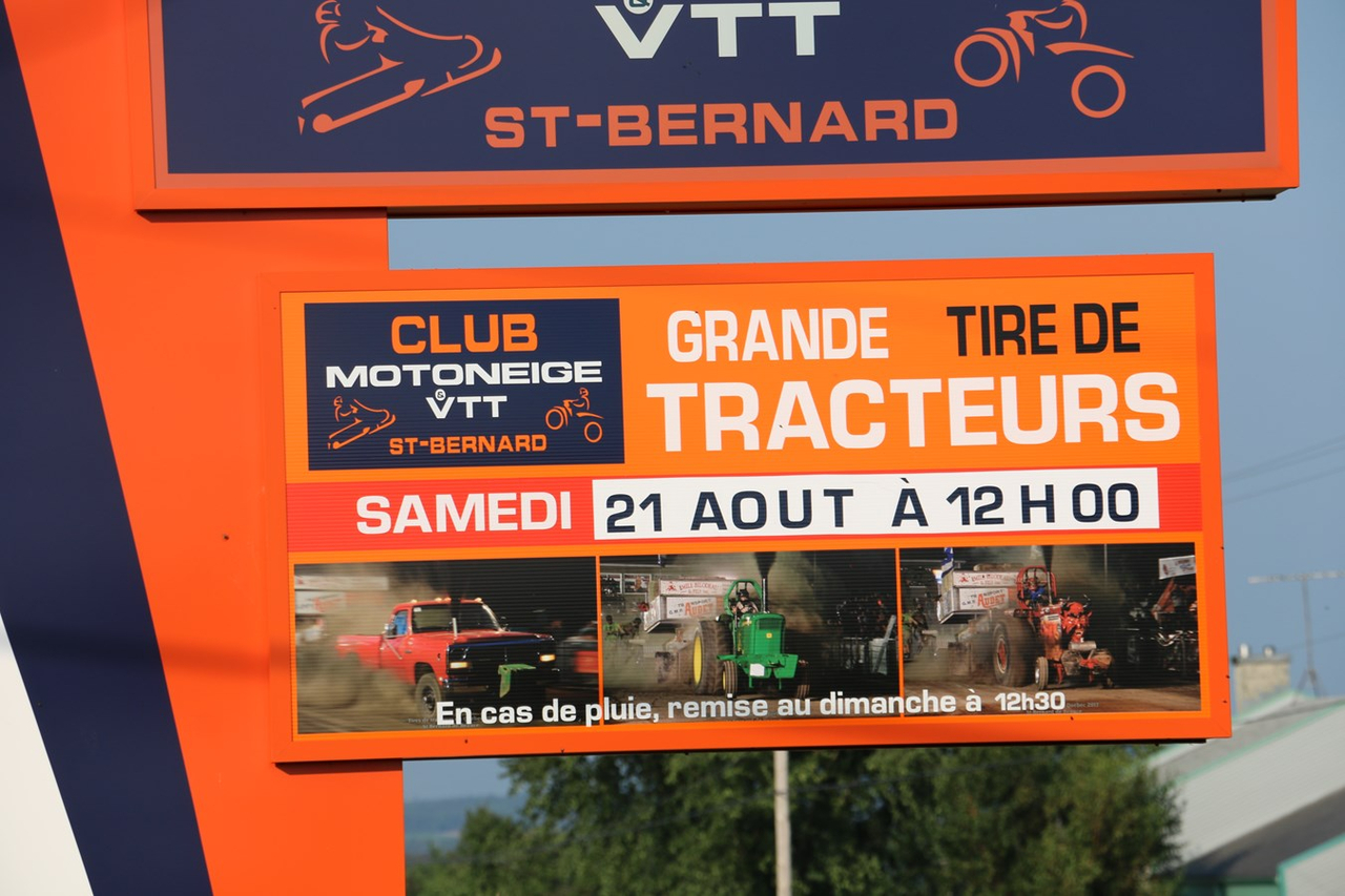 Retour en images sur la grande tire de tracteurs à Saint-Bernard