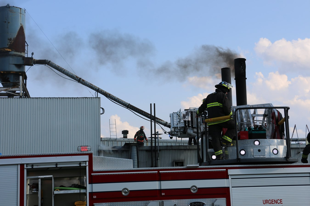 Incendie à l'usine Matra de Saint-Georges