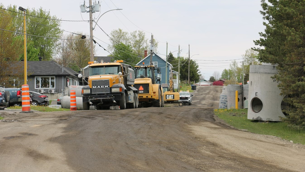 Travaux de pavage sur le Rang 2 jusqu'au 10 septembre