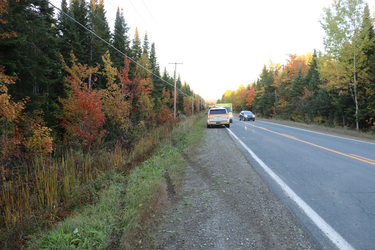 Sortie de route à Frampton