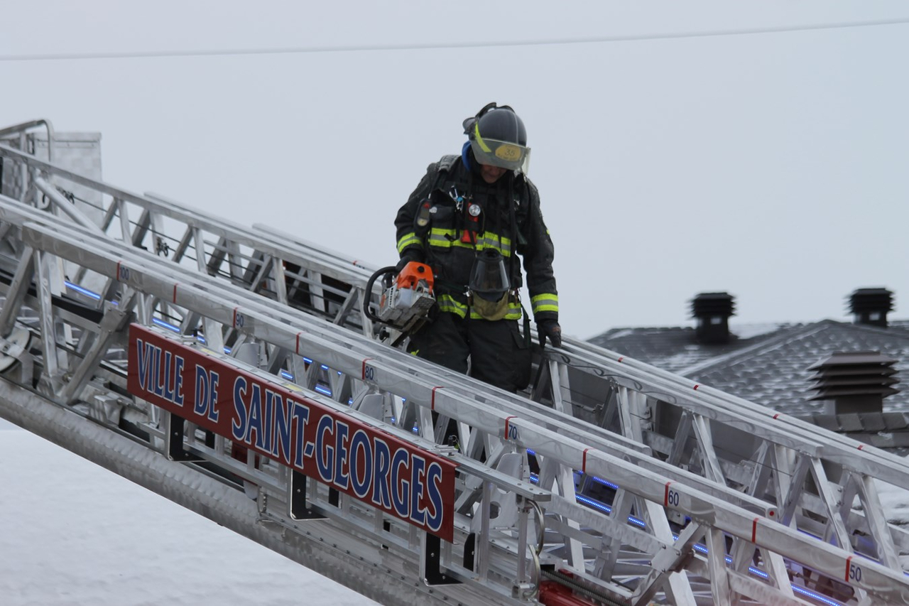 Début d'incendie chez MMV à Saint-Georges